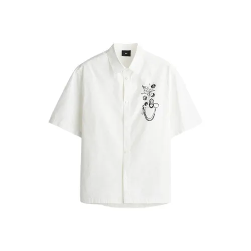 H&M Белые Мужские Рубашки