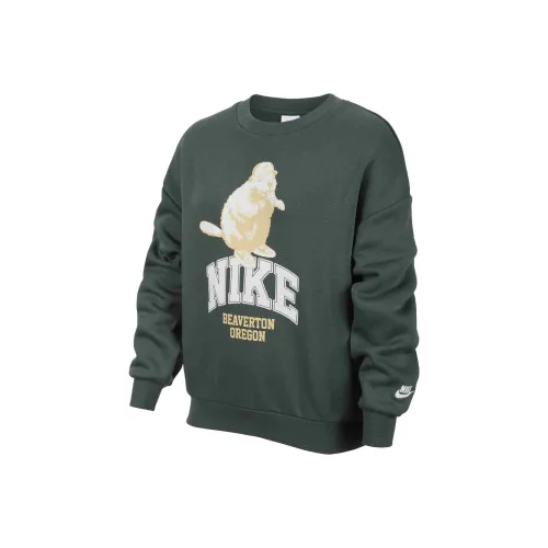 Nike Толстовка Sportswear Винтажный зеленый Детский