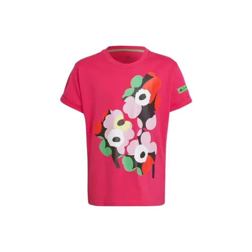 Adidas Арбузно-розовый красный Kids Т-рубашки