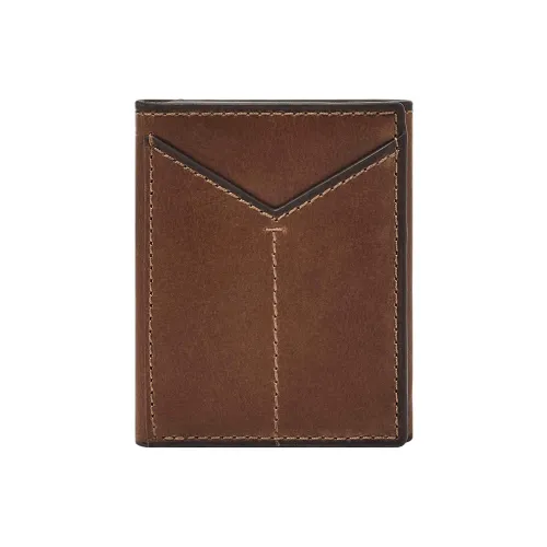 FOSSIL Кожа Кошелек Унисекс Коричневый