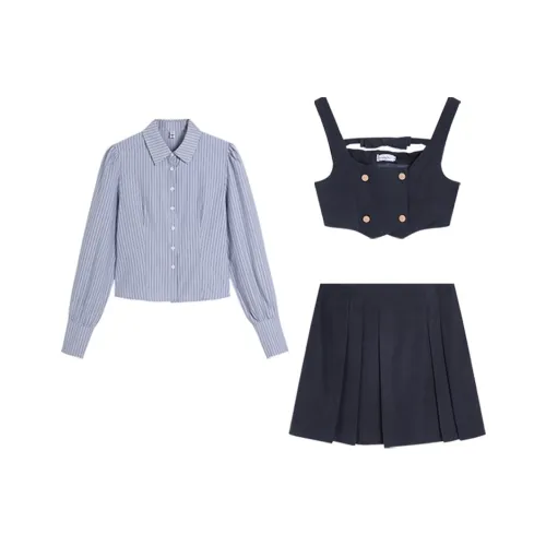 Комплект с юбкой Ice Cream And Whale Женские Синий Черный