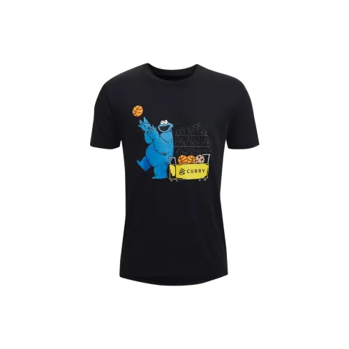 Under Armour Sesame Street Черные Детские Футболки