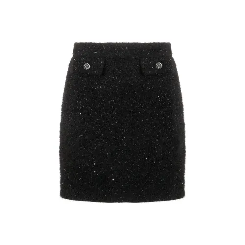 SANDRO Черные Женские Повседневные Короткие Юбки