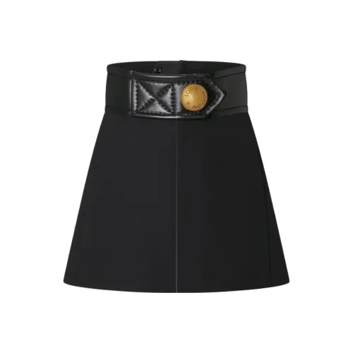 LOUIS VUITTON Повседневные короткие юбки Женские Черный