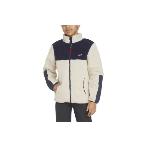 Levi's Куртка с подкладкой из шерпа Trucker Белая Детская