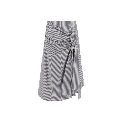 Bottega Veneta SS24 Повседневная длинная юбка женская многоцветная