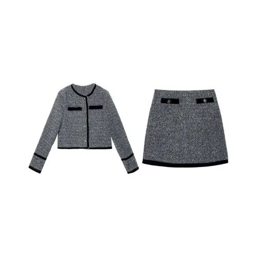 EGGKA Серый Женские Комплекты с юбкой