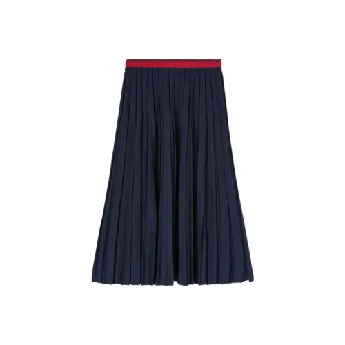 Loro Piana Морской синий Женские Повседневные длинные юбки