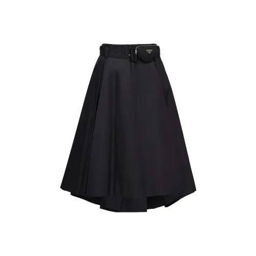 PRADA Черные Женские Повседневные Длинные Юбки