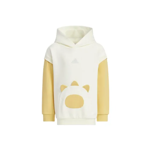 Adidas Куртки Пальто Sportswear KNIT Толстовка Экрю Светло-желтый Детский