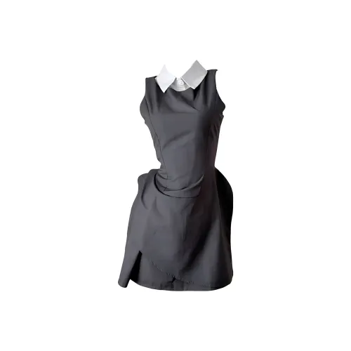 KKX Без рукавов Платье Женское London Fog