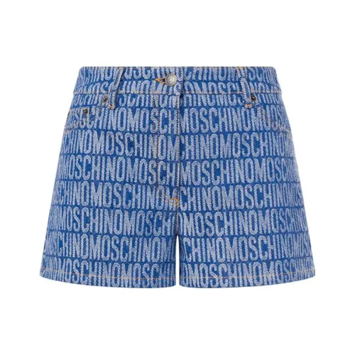 MOSCHINO Синие Женские Джинсовые Шорты