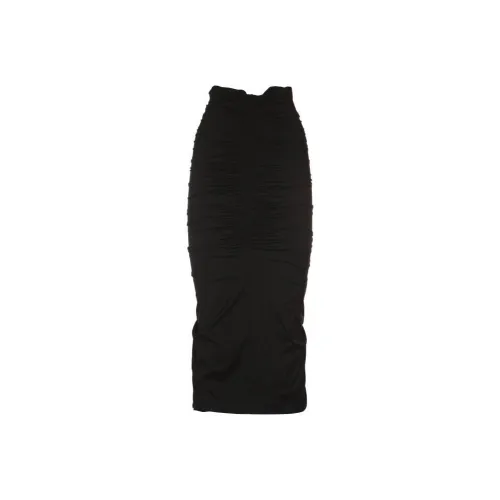 PHILOSOPHY DI LORENZO SERAFINI Черная Женская Повседневная Длинная Юбка