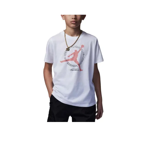 Джордан Белый KIDS T-рубашки