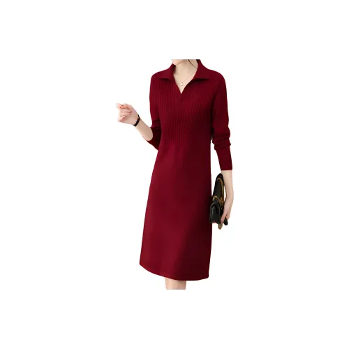 Mapping Длинное платье с длинными рукавами женское