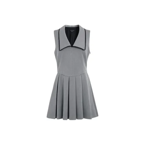 URBAN REVIVO Без рукавов Платье Женское Теплое Серое