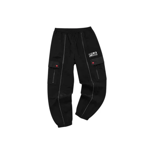 FILA FUSION FACETASM collaboration Темно-черные Женские спортивные брюки