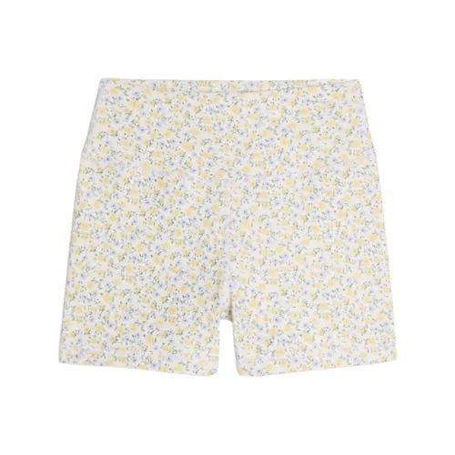 Hollister Повседневные шорты Женские Белые с принтом