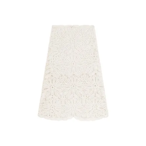 Maje Capsule Белый Женская Повседневная Длинная Юбка