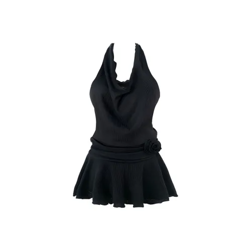 SYEEE WITH U Slip Платье Женское Черное