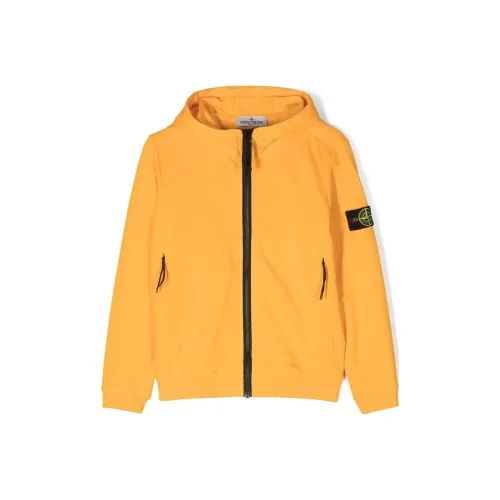 STONE ISLAND Желтые Детские Куртки