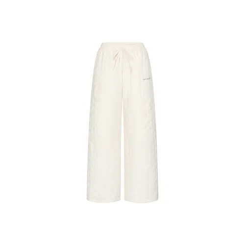 BETWEENAND Утепленные штаны Женские Белые