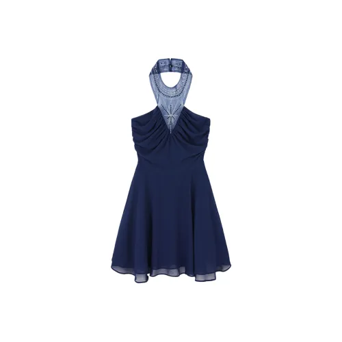 SYEEE WITH U Без рукавов Платье Женское Сапфирово-синий