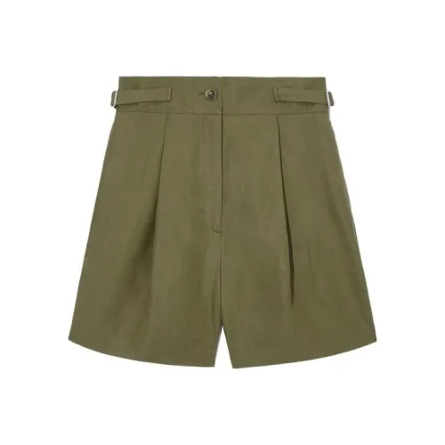 COS Хаки зеленые женские шорты карго