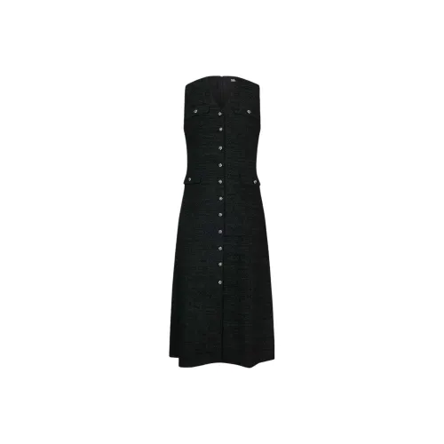 KARL LAGERFELD SS25 Без рукавов Платье Женское Черное