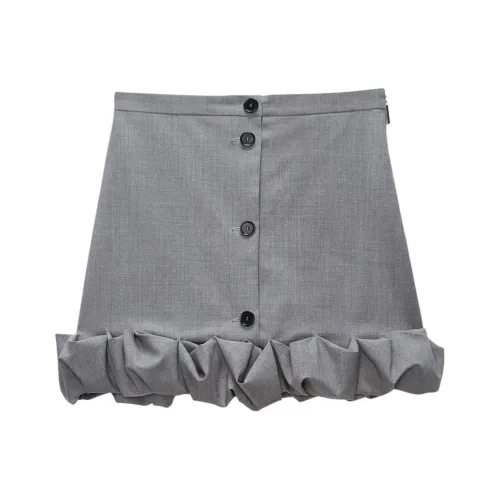 MSGM Повседневные короткие юбки женские серые