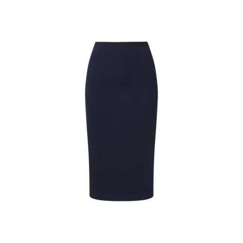 Veronica Beard SS24 Повседневная длинная юбка женская морского синего цвета