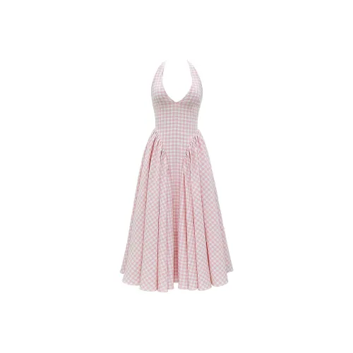 HOUSE OF CB Marilyn Slip Платье Женское Клубничный Кремовый Клубничный