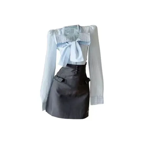 PUREIDOL Длинное платье с длинными рукавами женское