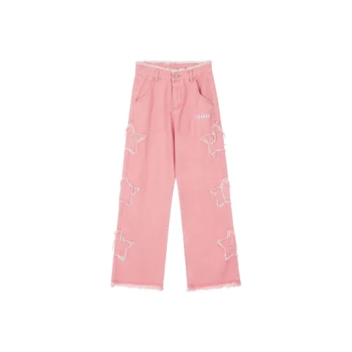 FWTW Розовые Женские Джинсы