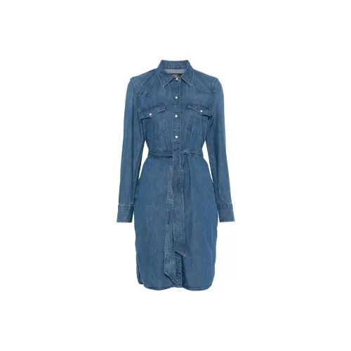 Ralph Lauren Blue Женские Длинные Рукава Платья