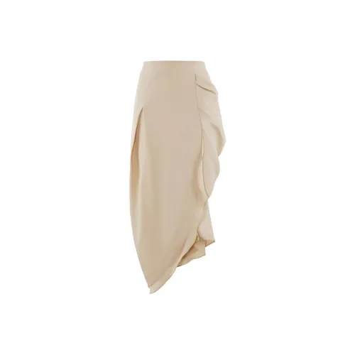 SUNDAY LIFE Повседневный Длинный Юбка Женская Белая