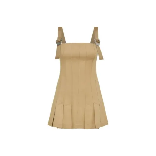 DION LEE Без рукавов Платье Женское Желтое