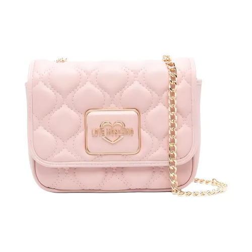 LOVE MOSCHINO Полиуретан Сумка через плечо Женская Светло-розовая
