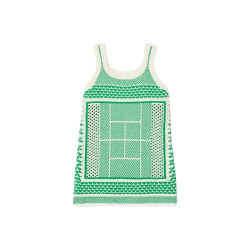 LACOSTE SS25 Без рукавов Платье Женское Зеленое