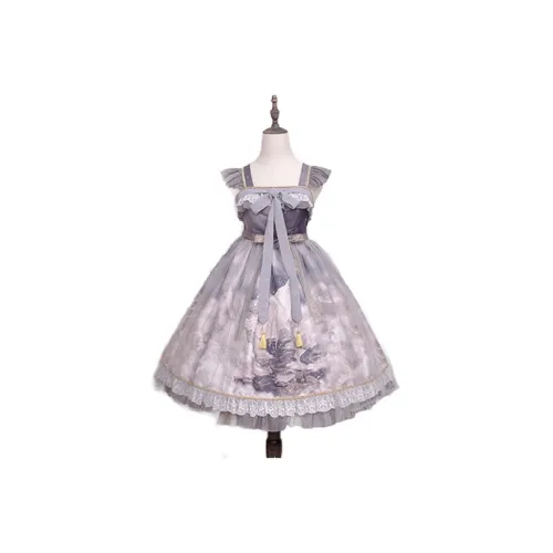 PreciousClove Дым Женские Лолита Платья