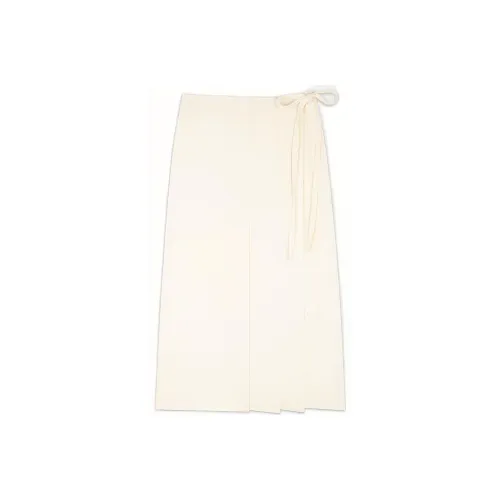 Theory Экрю Женские Повседневные Длинные Юбки