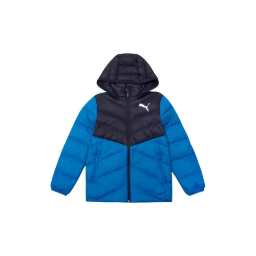 PUMA Пуховик Твидовый Синий Детский
