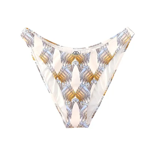 Tory Burch SS22 Плавательные шорты Женские Желтые