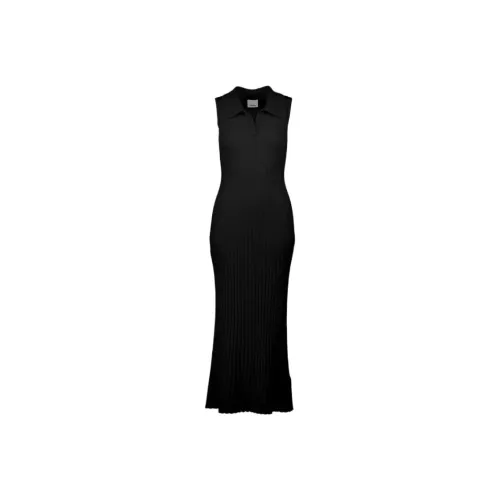 ALLUDE Черные Женские Платья без рукавов