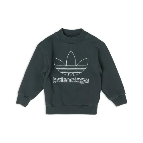 BALENCIAGA Темно-зеленый Kids Свитшоты