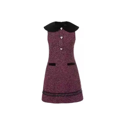 AIVEI Без рукавов Платье Женское Красное