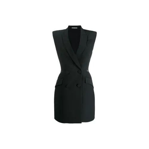 Alexander McQueen Без рукавов Платье Женское Черное