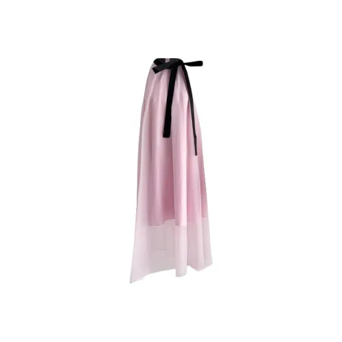 TIBINB Без рукавов Платье Женское Розовое