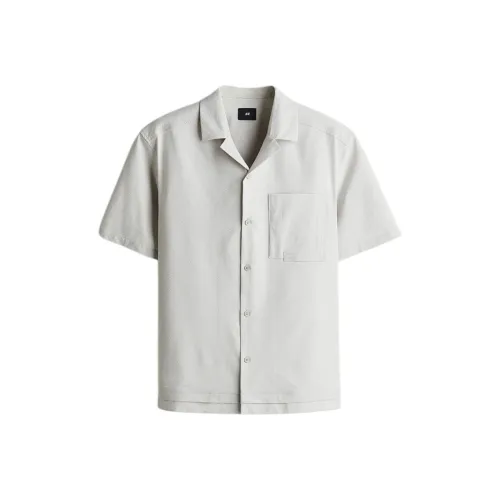 H&M Серые Мужские Рубашки