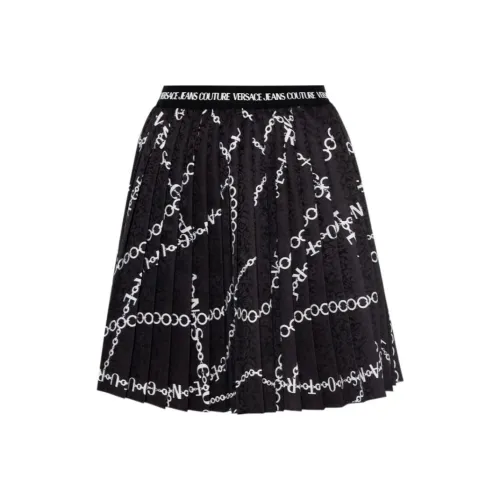 VERSACE JEANS Черные Женские Повседневные Короткие Юбки